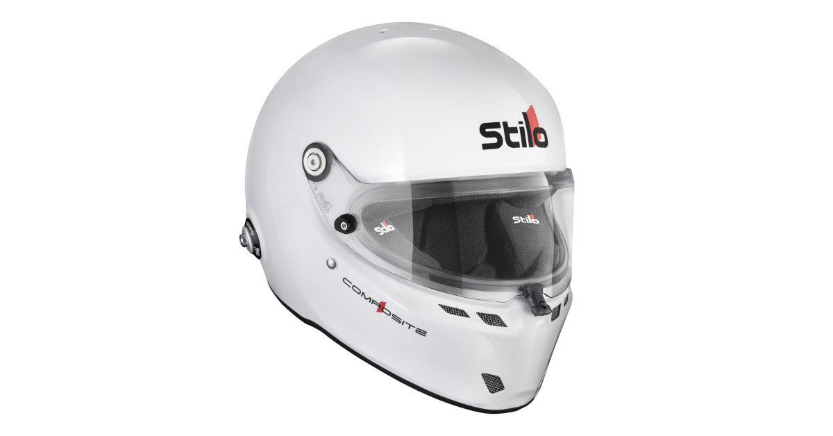 CASCA STILO ST6 FN COMPOSITE WHITE/BLACK - SNELL SA2025 FIA 8859-24 HANS FIA8858-10