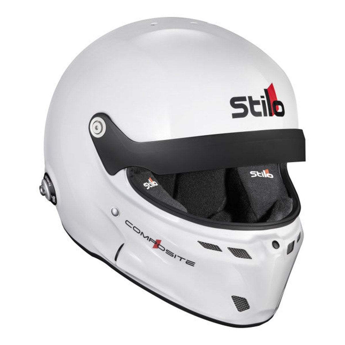CASCA STILO ST6 GT TURISMO COMPOSITE ALB/NEGRU - SNELL SA2025 FIA 8859-24 HANS FIA8858-10