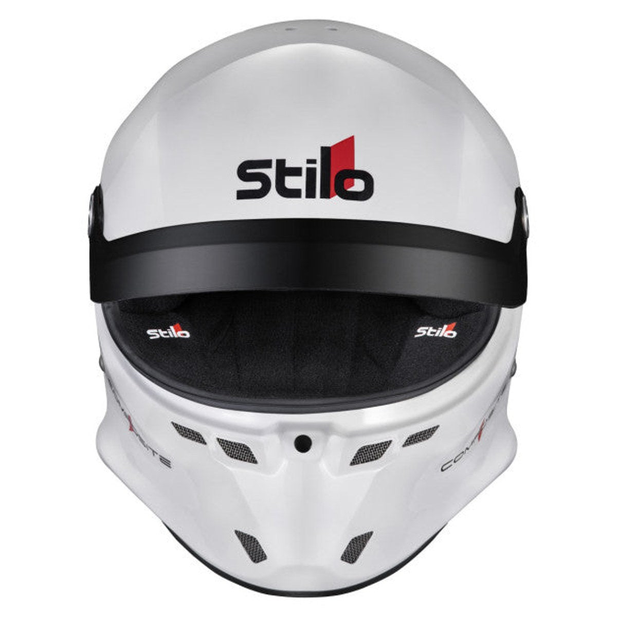 CASCA STILO ST6 GT TURISMO COMPOSITE ALB/NEGRU - SNELL SA2025 FIA 8859-24 HANS FIA8858-10