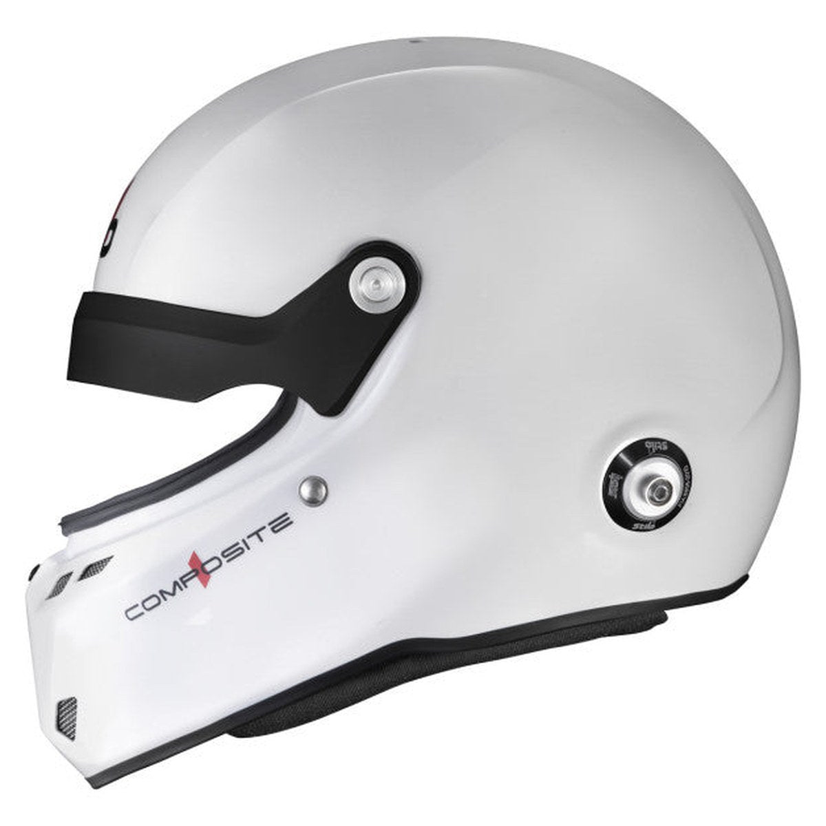 CASCA STILO ST6 GTN COMPOSITE ALB/NEGRU - SNELL SA2025 FIA 8859-24 HANS FIA8858-10