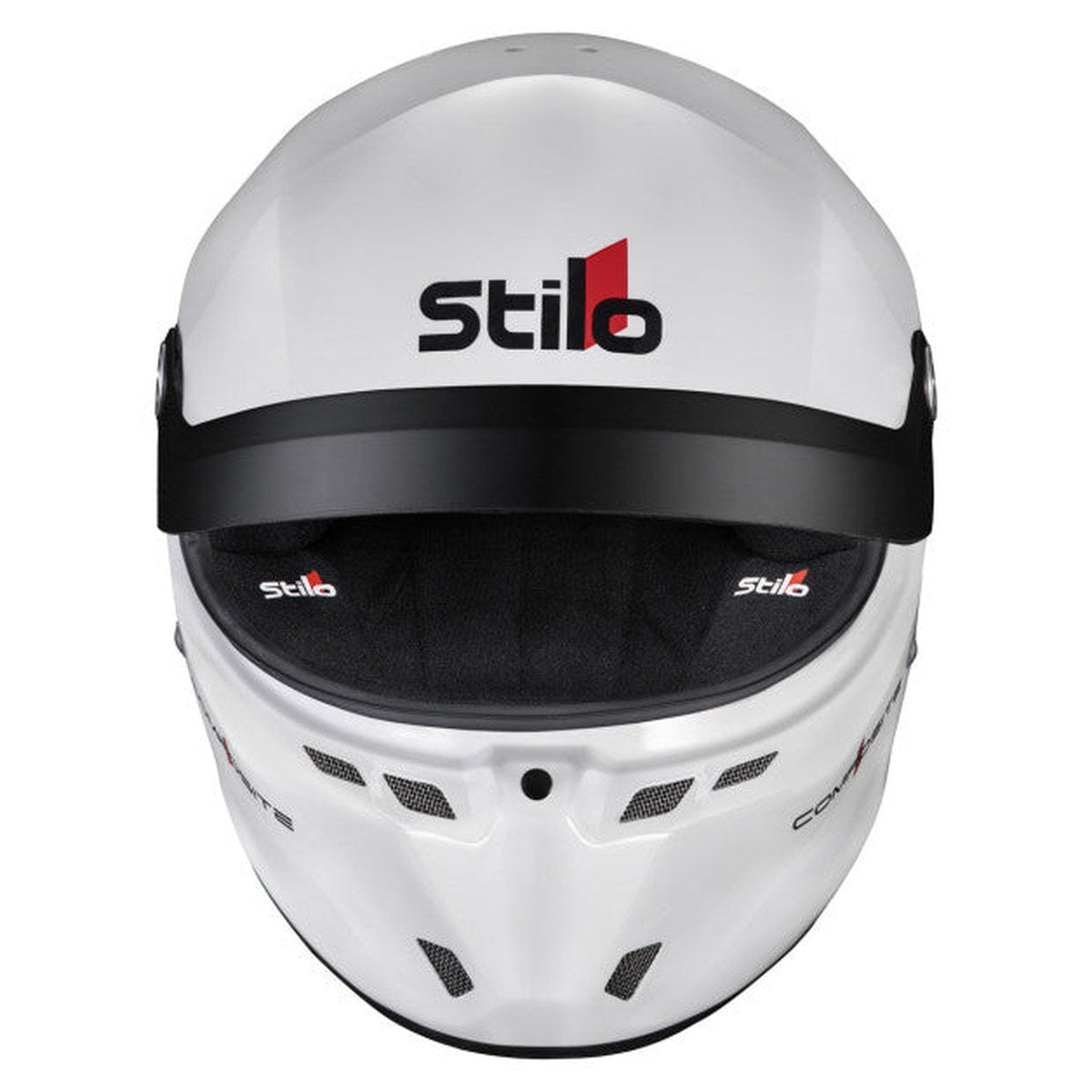 CASCA STILO ST6 GTN COMPOSITE ALB/NEGRU - SNELL SA2025 FIA 8859-24 HANS FIA8858-10