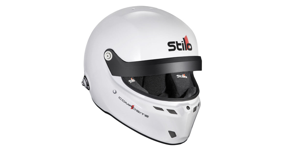 CASCA STILO ST6 GTN COMPOSITE WHITE/BLACK - SNELL SA2020 FIA 8859-24 HANS FIA8858-10