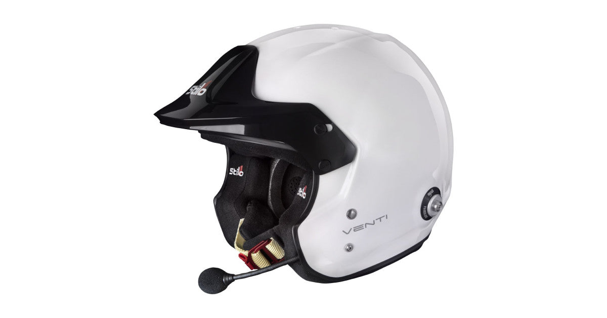 CASCA STILO VENTI TROPHY RALLY SNELL 2020 WHITE/BLACK