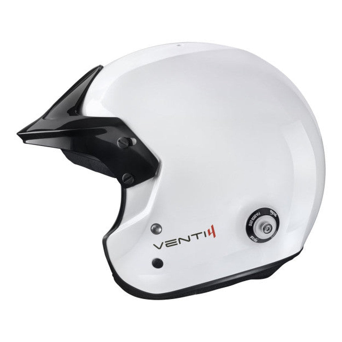 CASCA STILO VENTI4 TROPHY JET COMPOSITE ALB CU INTERIOR NEGRU - SNELL SA2025 FIA 8859-2024