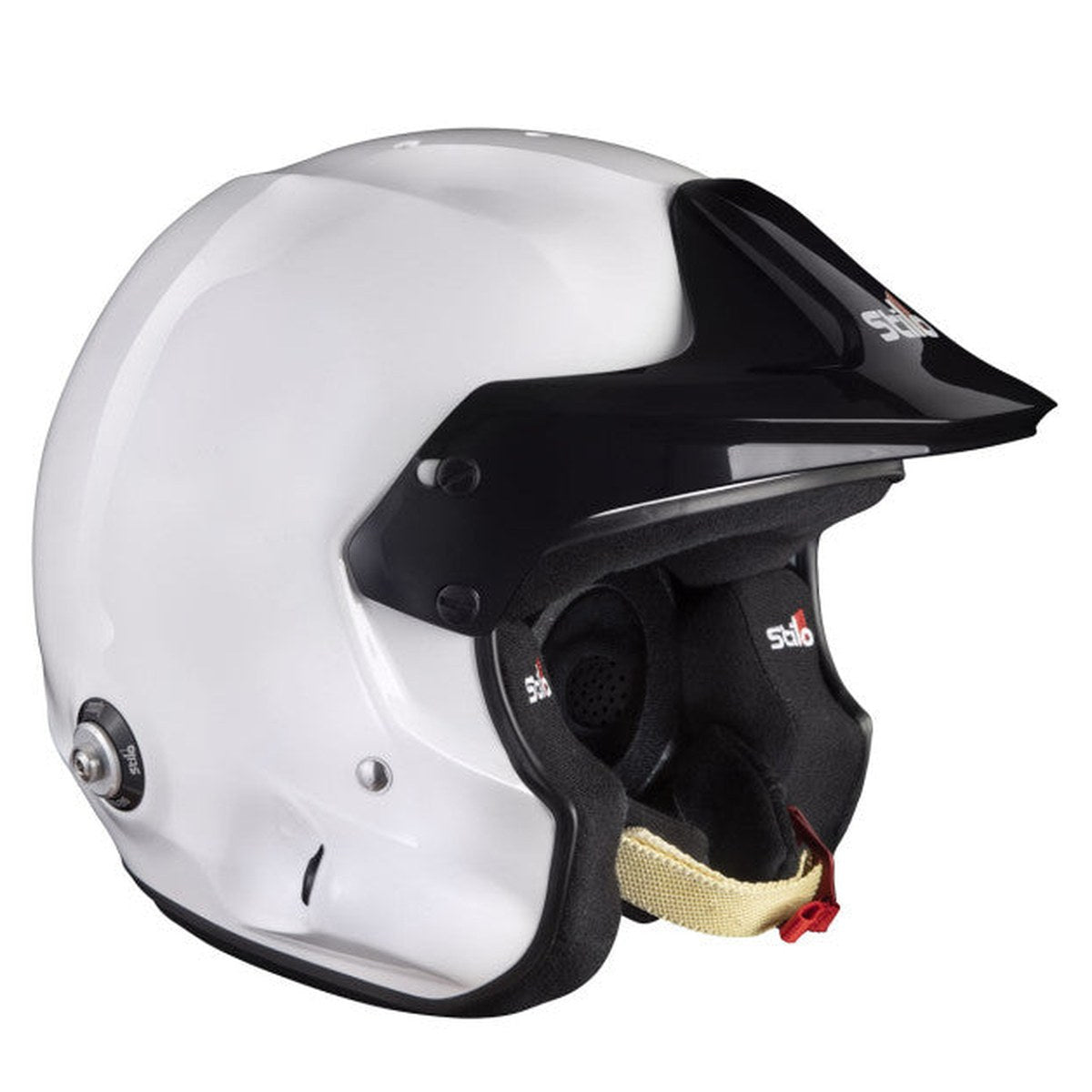 CASCA STILO VENTI4 TROPHY JET COMPOSITE ALB CU INTERIOR NEGRU - SNELL SA2025 FIA 8859-2024