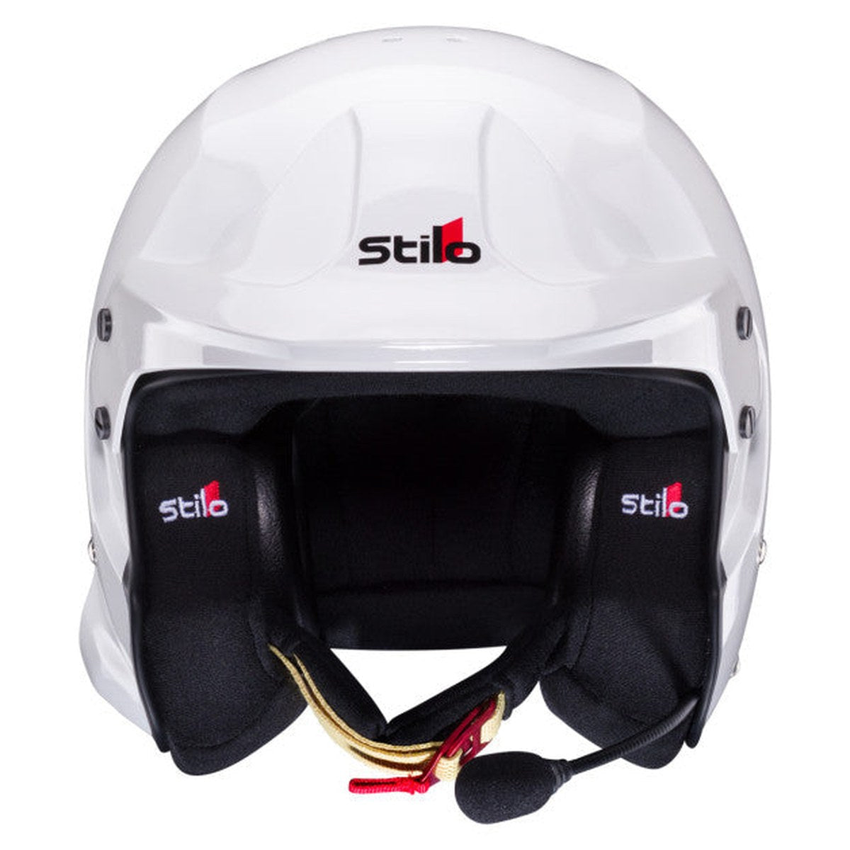 CASCA STILO VENTI4 TROPHY PLUS COMPOSITE ALB CU INTERIOR NEGRU - SNELL SA2025 FIA 8859-2024
