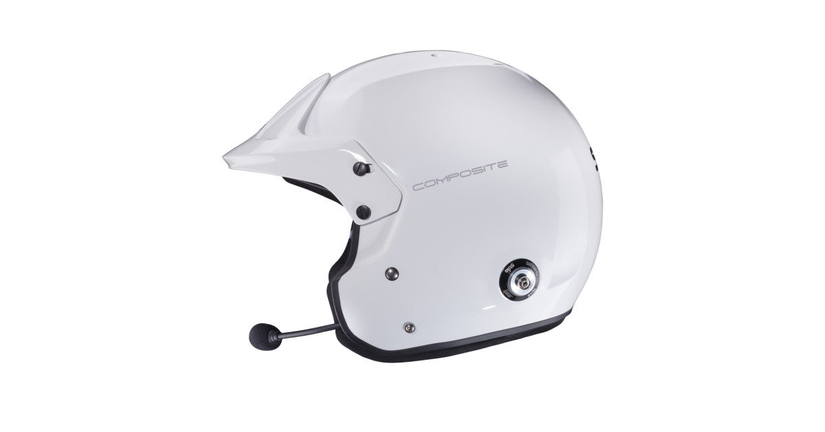 CASCA STILO VENTI4 TROPHY PLUS COMPOSITE CASCA - SNELL SA2025 FIA 8859-2024 WHITE/BLACK INTERIOR