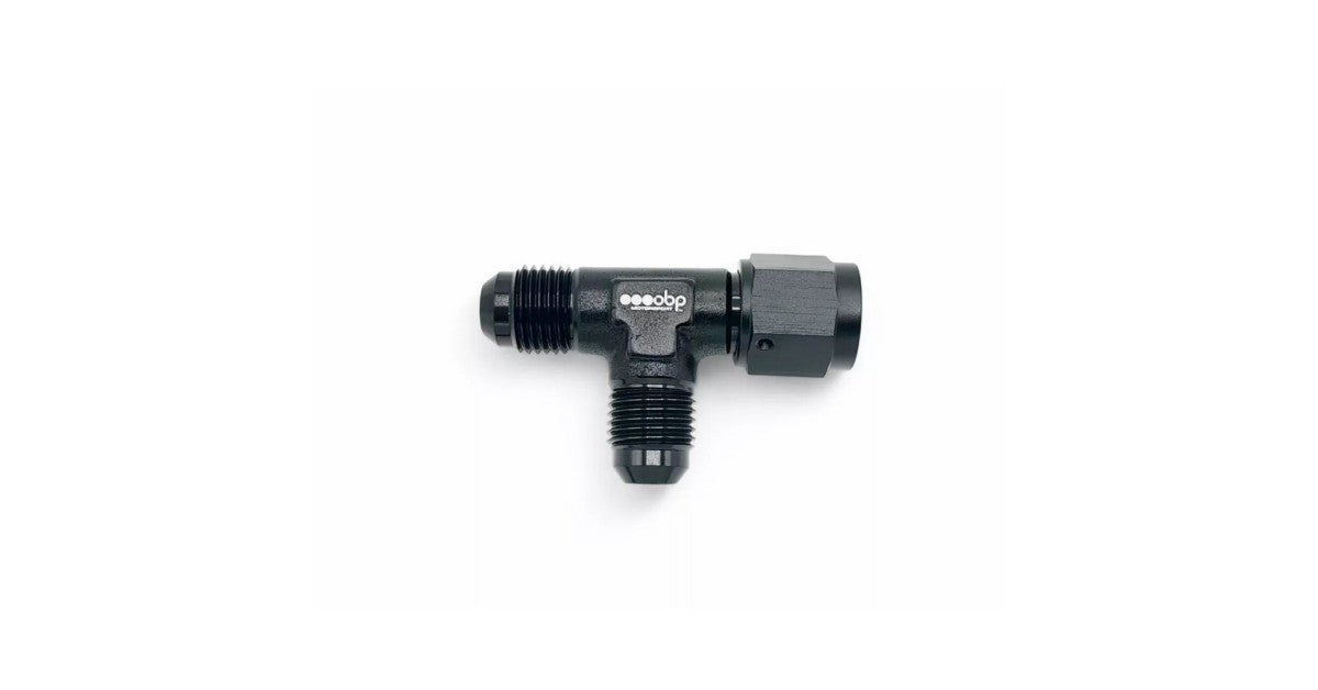 Conector T JIC/AN (2 x tata CONVEX, 1 x mama CONCAV) OBP NEGRU