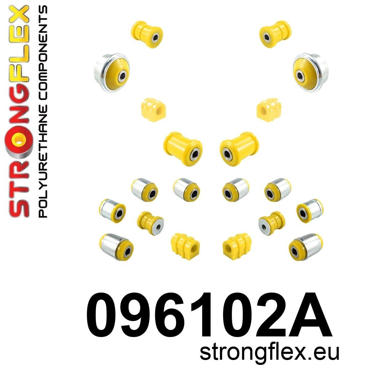 Kit complet bucse poliuretan Strongflex pentru suspensie SPORT - Hyundai I30 - 096102A