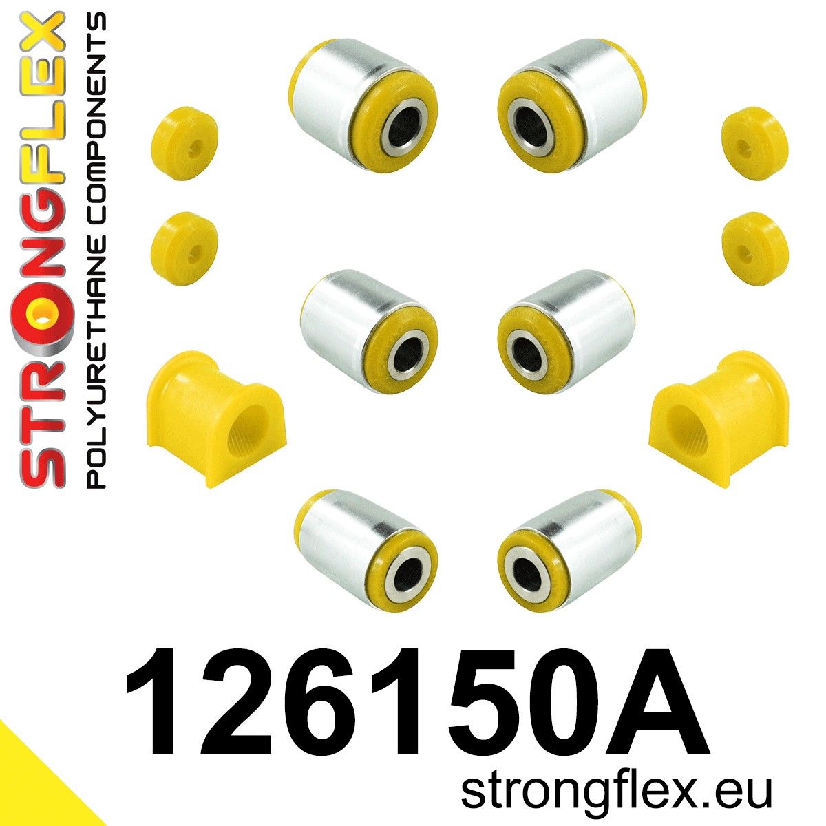 Kit bucse poliuretan Strongflex suspensie spate SPORT - Mitsubishi GTO / 3000GT - 126150A