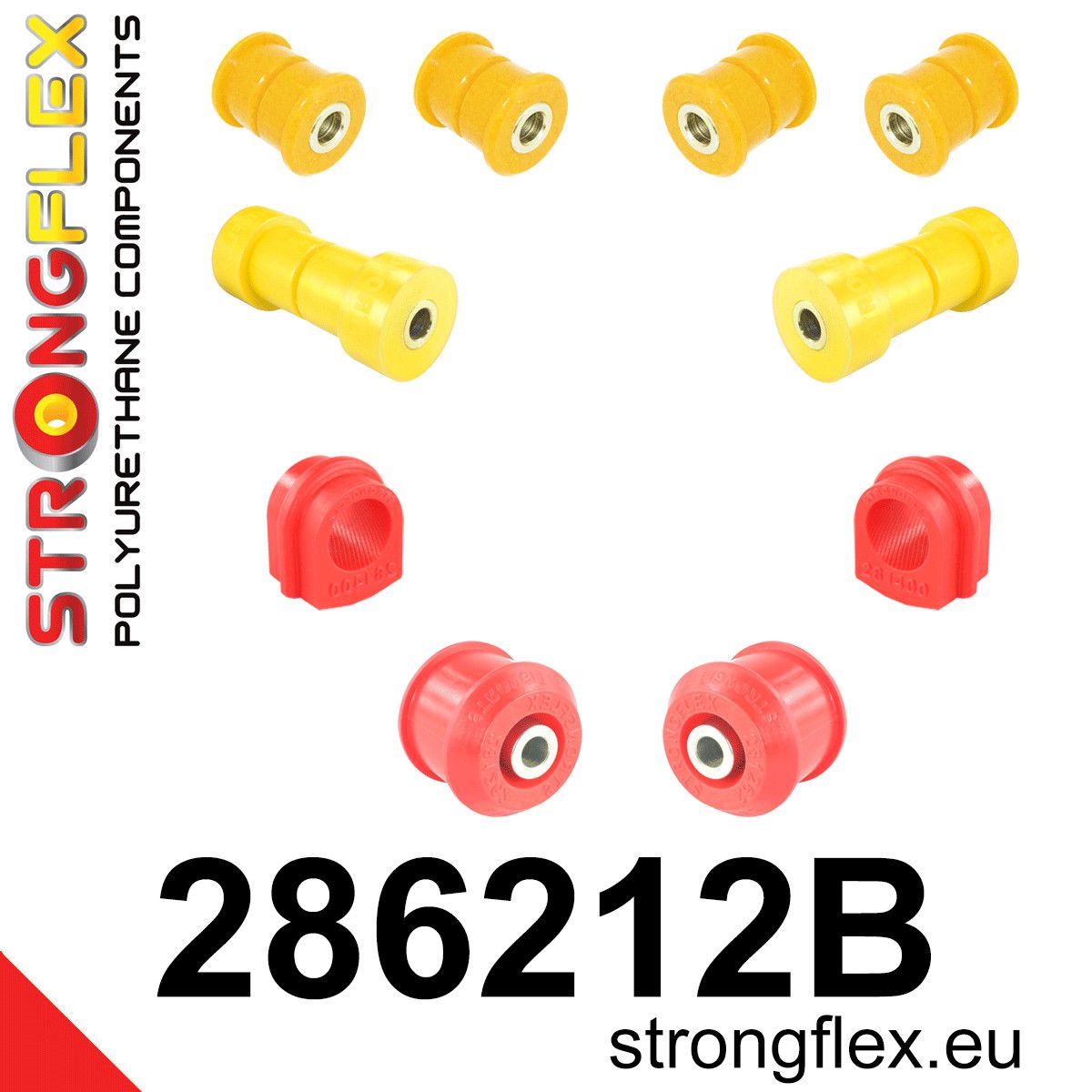 Kit bucse poliuretan Strongflex suspensie fata - Nissan Skyline - 286212B