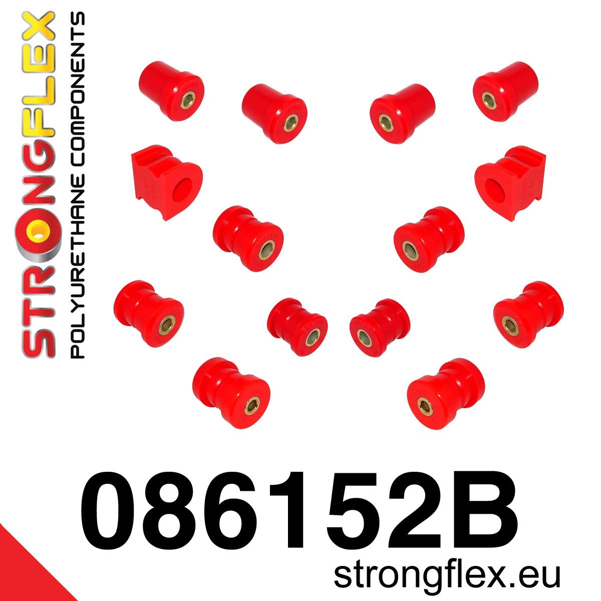 Kit bucse poliuretan Strongflex suspensie spate AP2 - Honda S2000 - 086152B