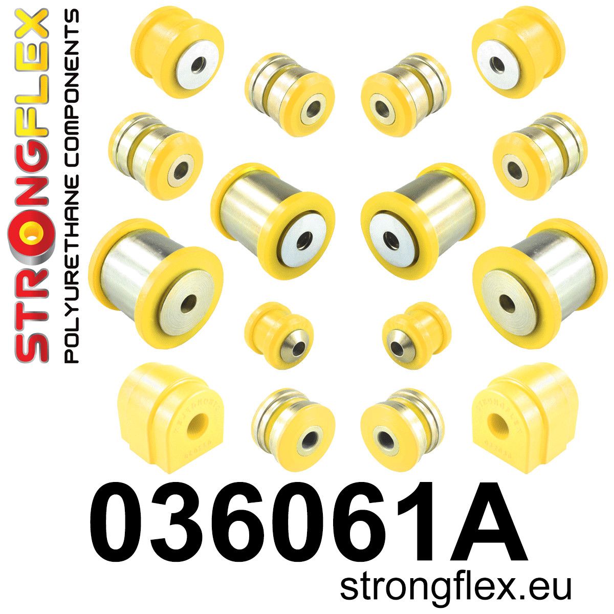 Kit bucse poliuretan Strongflex suspensie spate SPORT - BMW Seria 5 - 036061A