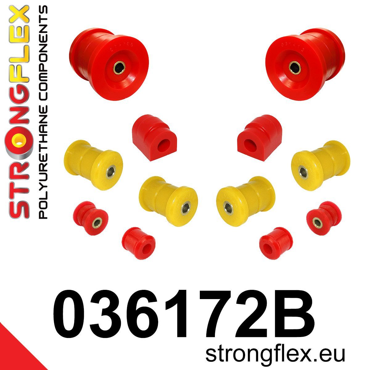 Kit bucse poliuretan Strongflex suspensie spate - BMW Seria 5 - 036172B