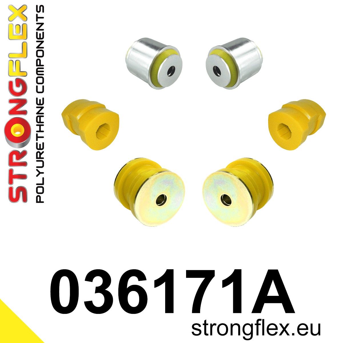 Kit bucse poliuretan Strongflex suspensie fata SPORT - BMW Seria 5 - 036171A