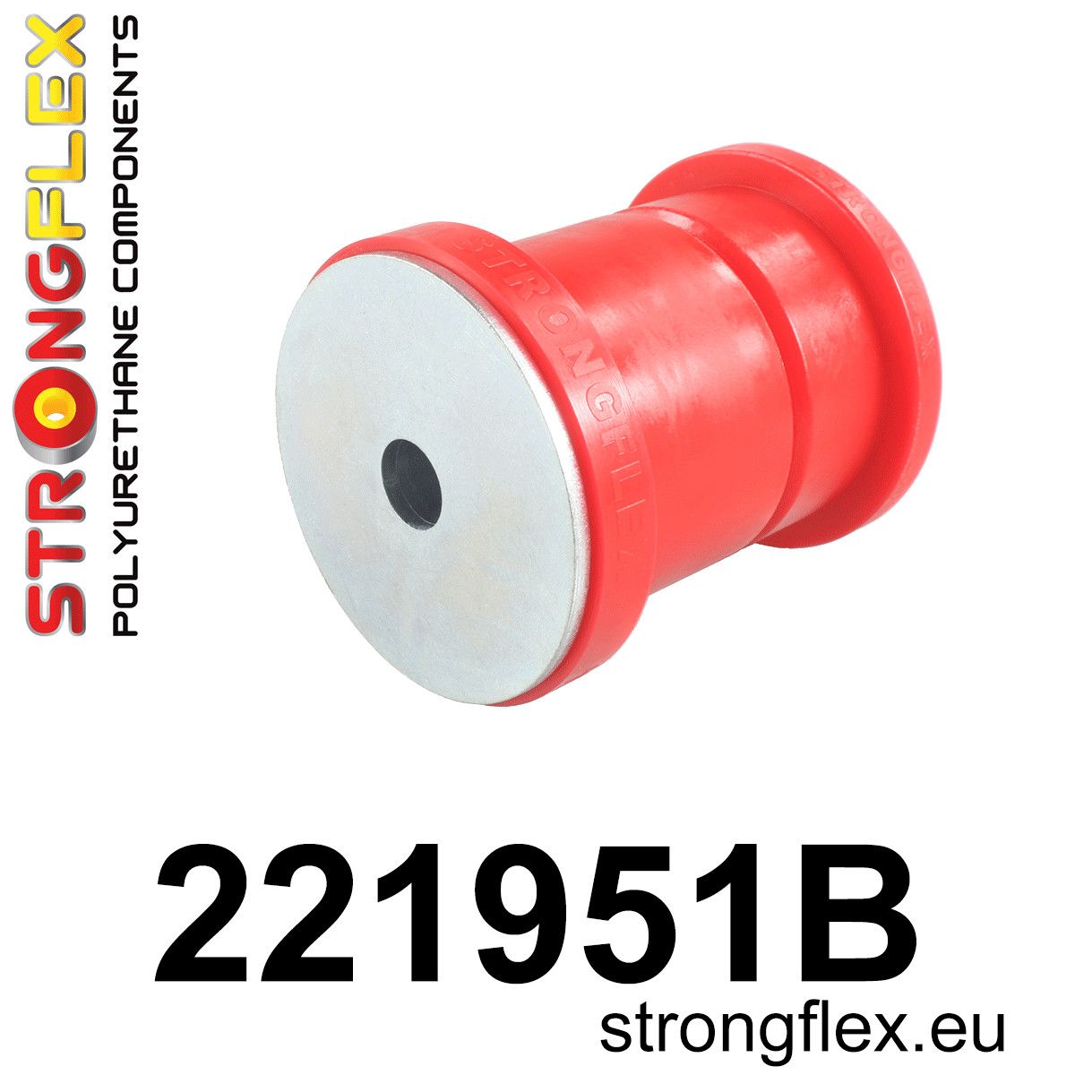 Bucsa poliuretan Strongflex frontala subcadru spate 60mm - Audi A3 / S3 / RS3, TT / TTS / TTRS / Seat Leon - 221951B