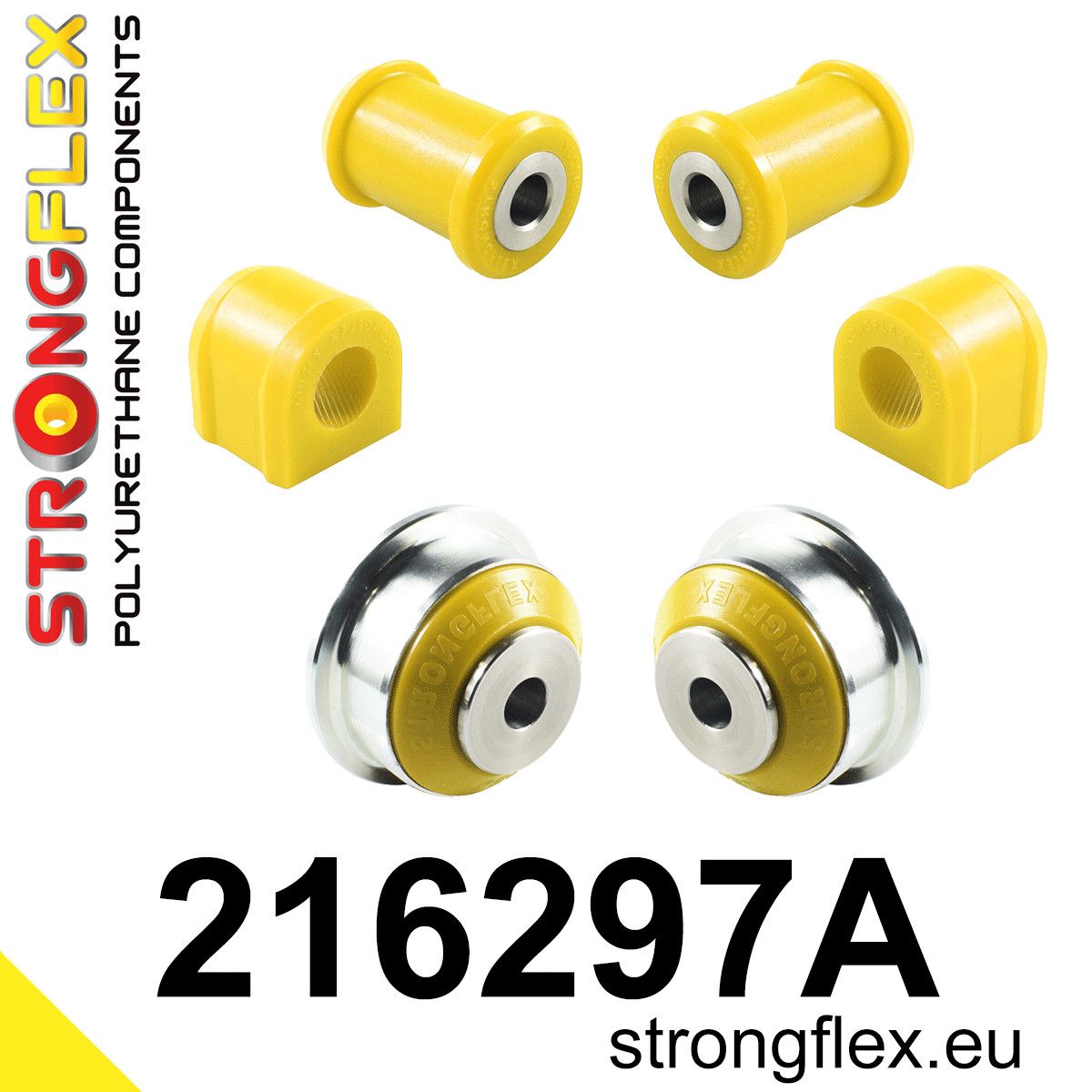 Kit bucse poliuretan Strongflex suspensie fata SPORT - Toyota Yaris - 216297A