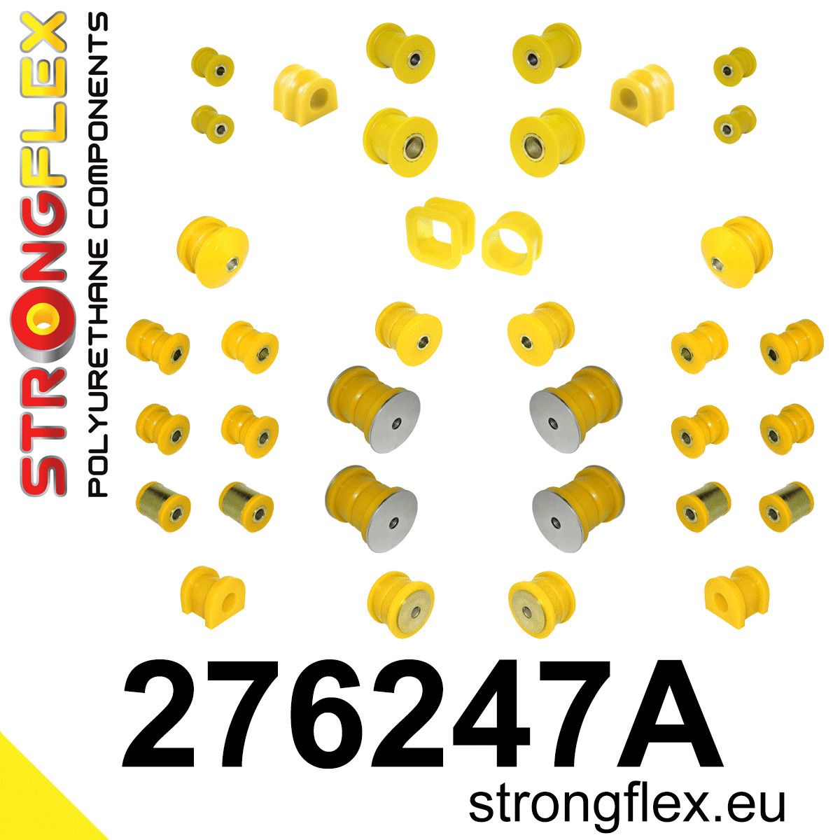 Kit complet bucse poliuretan Strongflex pentru suspensie SPORT - Subaru Legacy/Outback - 276247A
