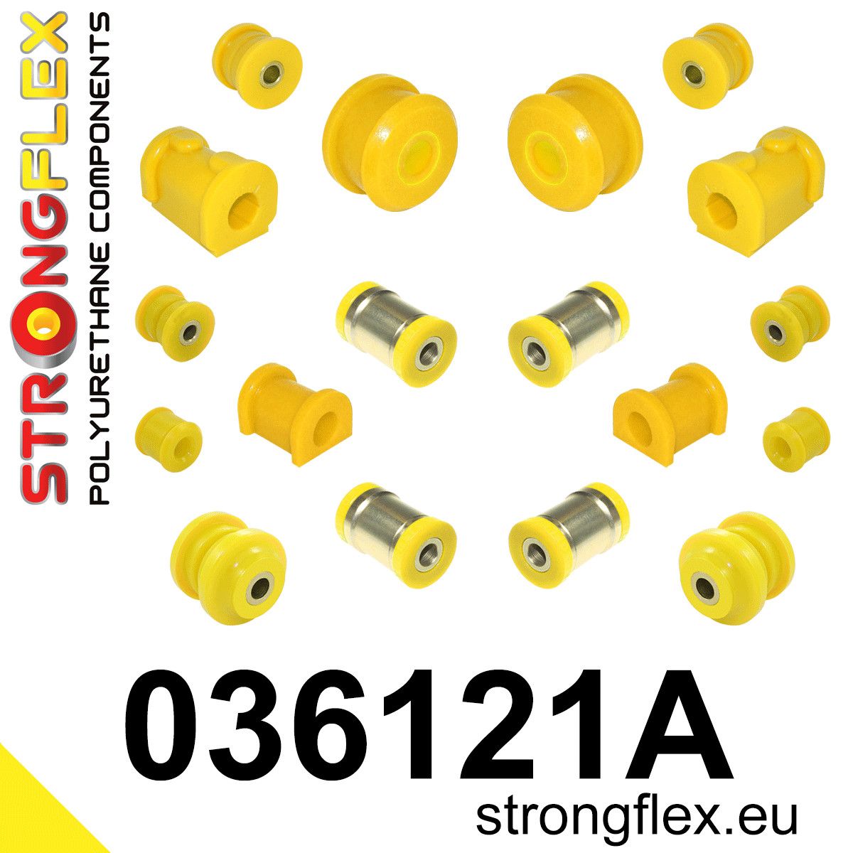 Kit complet bucse poliuretan Strongflex pentru suspensie SPORT - BMW Z1 - 036121A