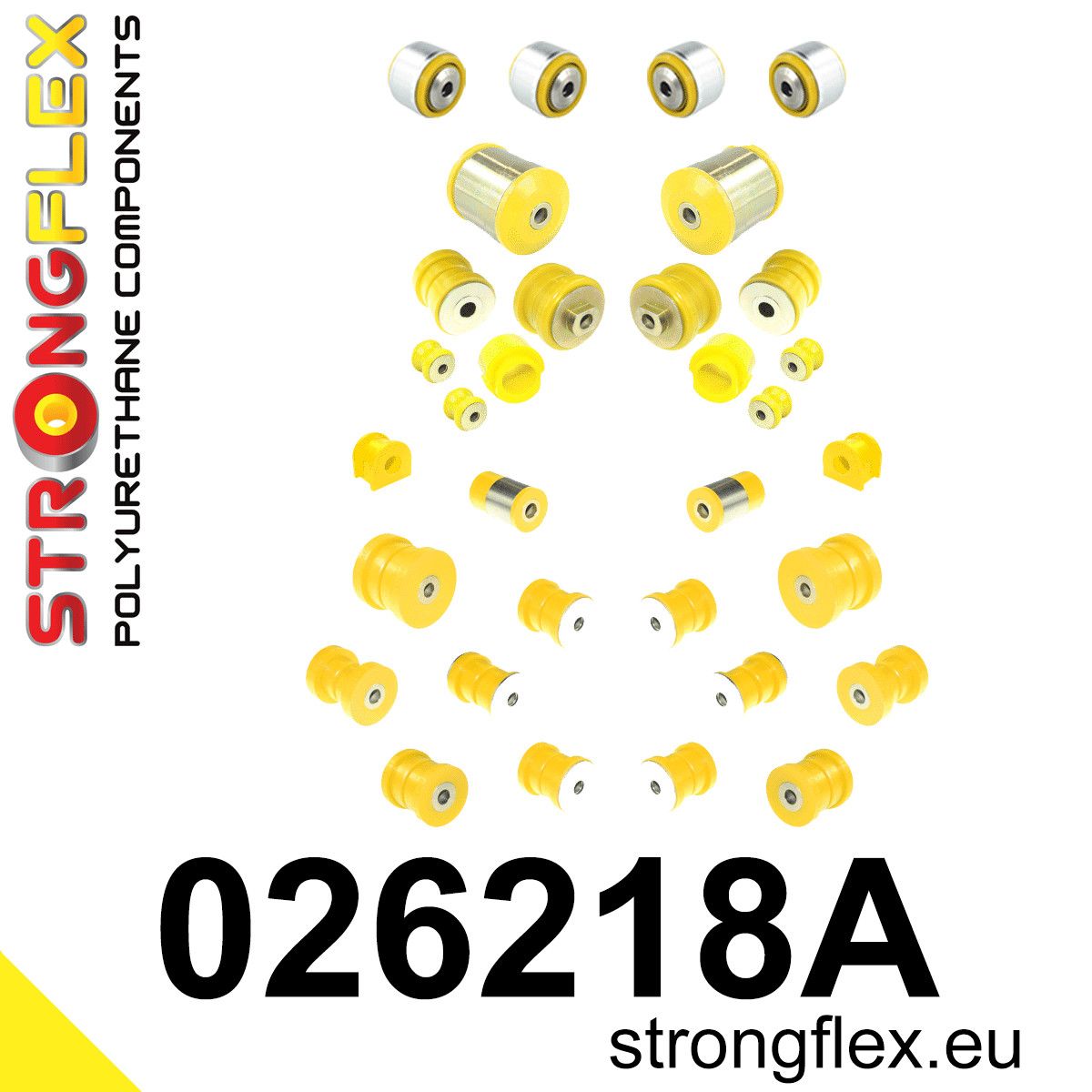 Kit complet suspensie poliuretan Strongflex fata si spate SPORT - Audi A4 / S4 / RS4 - 026218A