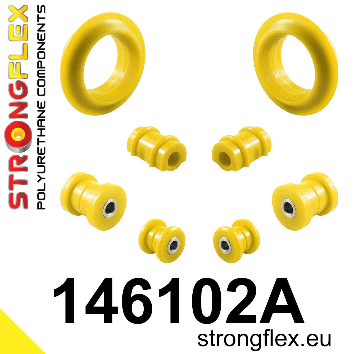 Kit bucse poliuretan Strongflex suspensie fata SPORT - Peugeot 205, 309 - 146102A
