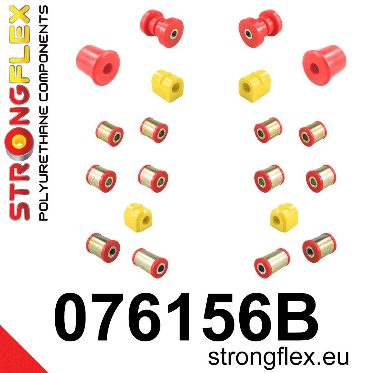 Kit complet bucse poliuretan Strongflex pentru suspensie - Ford Focus - 076156B