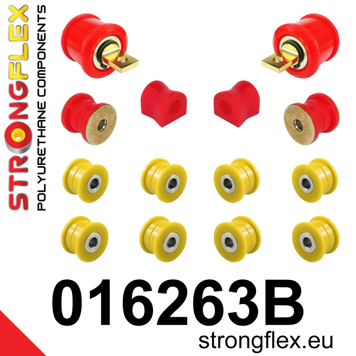 Kit bucse poliuretan Strongflex suspensie spate - Alfa Romeo 156 - 016263B