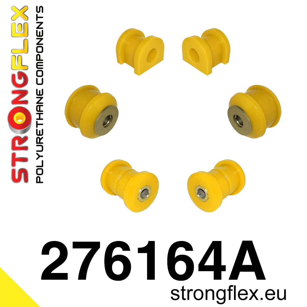 Kit bucse poliuretan Strongflex suspensie fata SPORT - Subaru Forester, Impreza, Legacy/Outback - 276164A