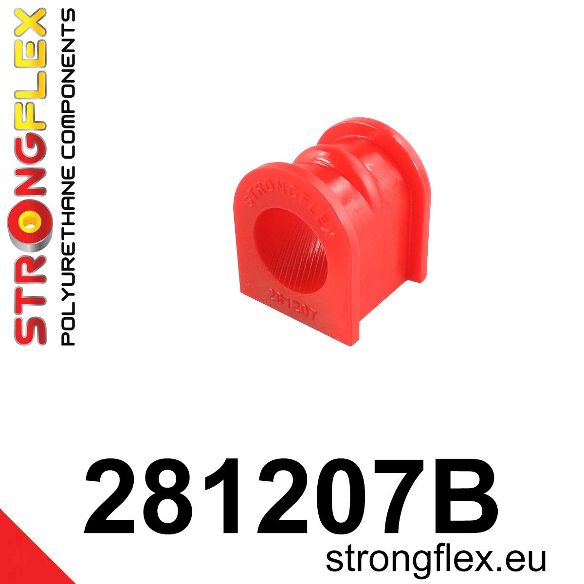 Bucsa poliuretan Strongflex bara stabilizatoare fata - Nissan Silvia / 200SX, Sunny / Pulsar / Sentra / Sabre - 281207B