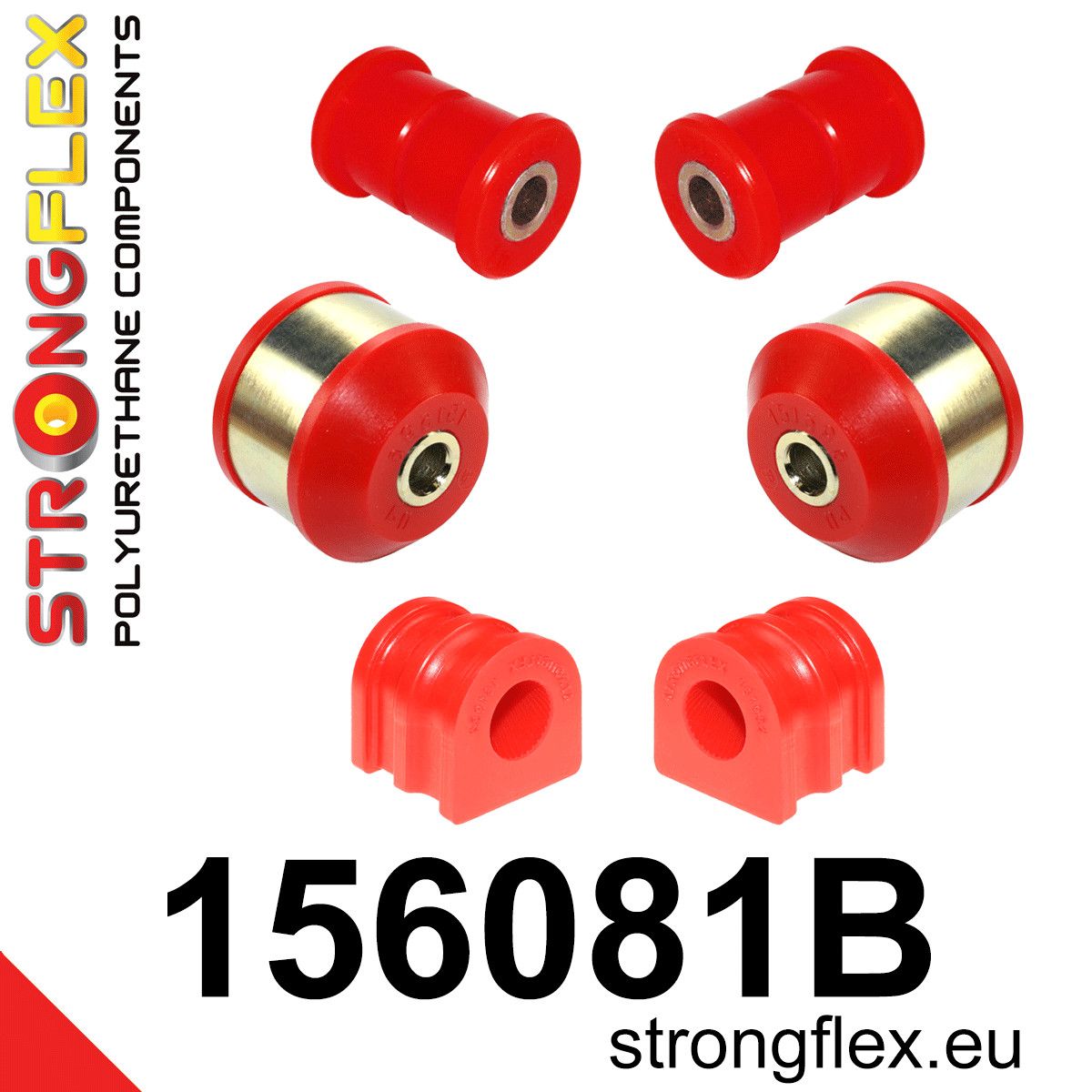 Kit bucse poliuretan Strongflex suspensie fata - Renault Clio - 156081B