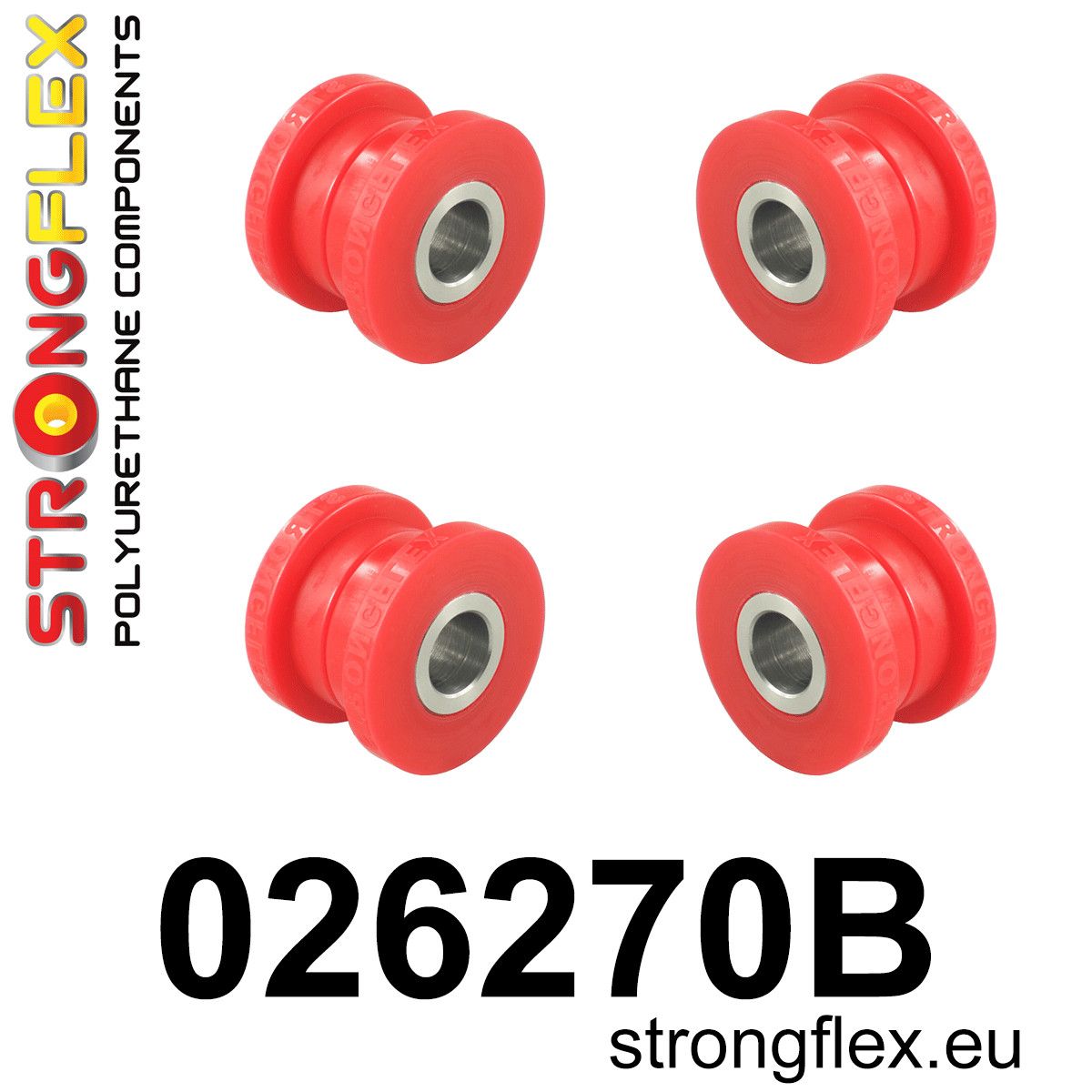 Kit bucse poliuretan Strongflex subcadru spate - Audi 100 / S4 - 026270B