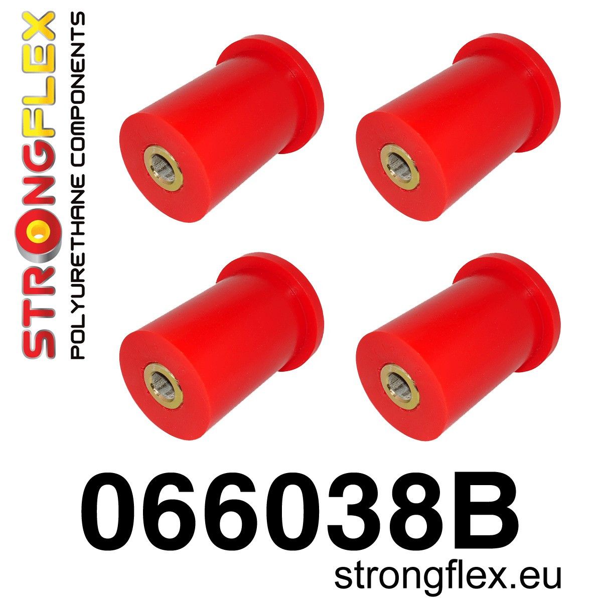 Bucsa poliuretan Strongflex brat longitudinal spatees kit - Fiat Panda - 066038B