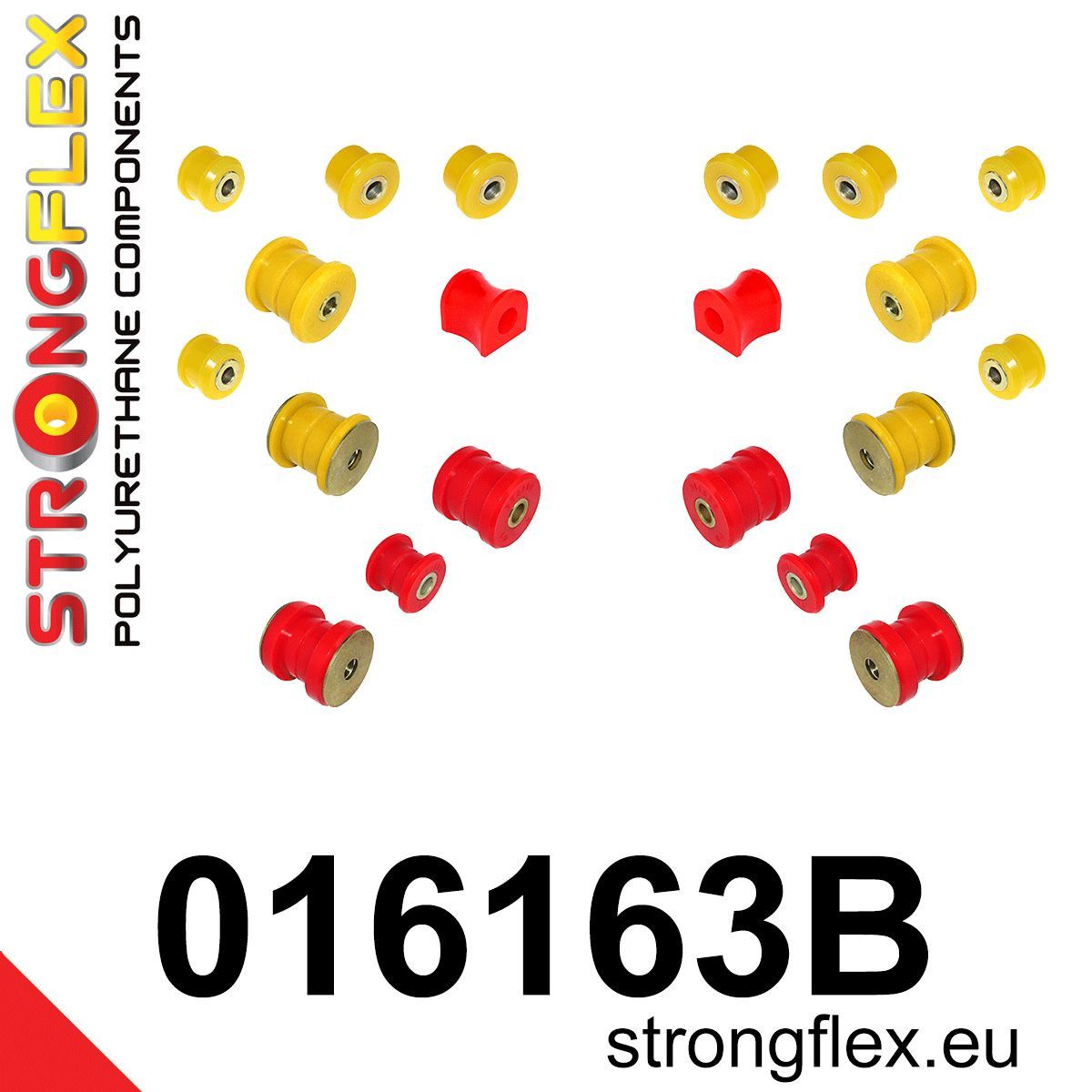 Kit bucse poliuretan Strongflex suspensie spate - Alfa Romeo GTV, Spider - 016163B