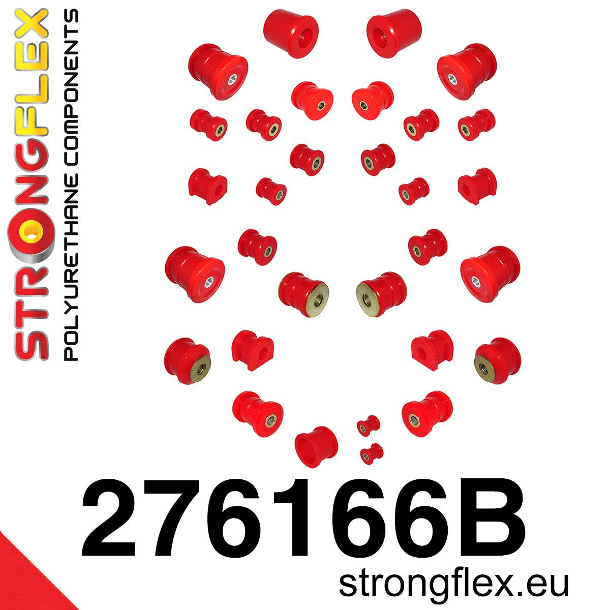 Kit complet bucse poliuretan Strongflex pentru suspensie - Subaru Impreza - 276166B