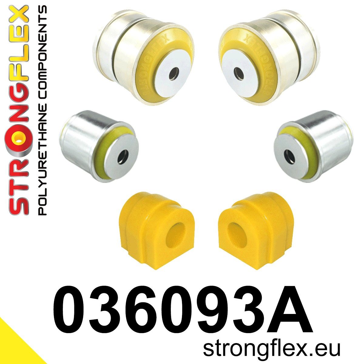 Kit bucse poliuretan Strongflex suspensie fata SPORT - BMW Seria 5 - 036093A
