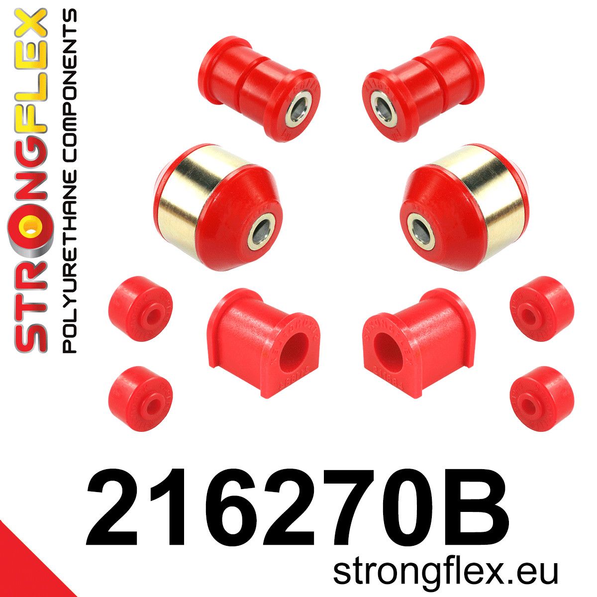 Kit bucse poliuretan Strongflex suspensie fata - Toyota MR2 - 216270B
