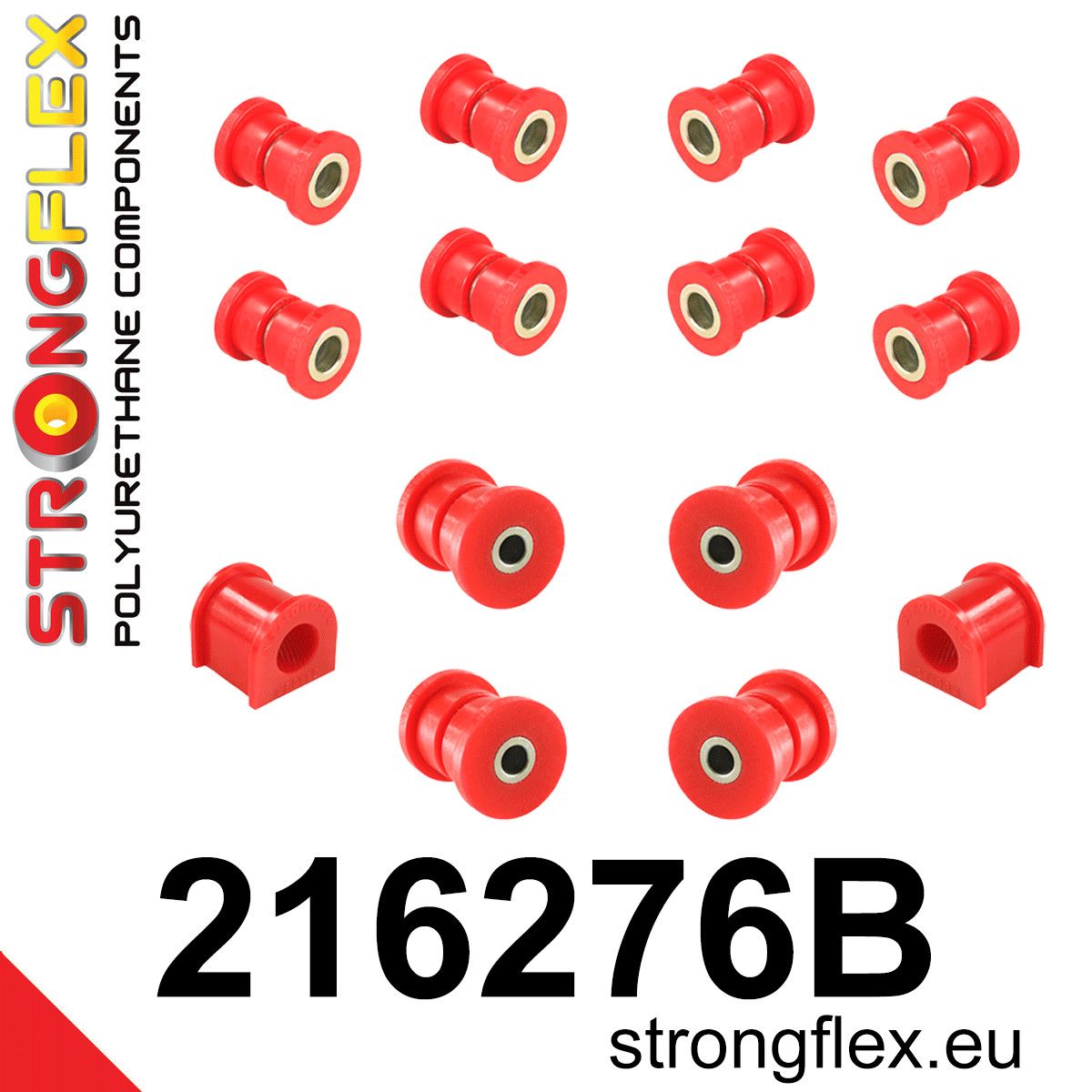 Kit bucse poliuretan Strongflex suspensie spate - Toyota Corolla - 216276B