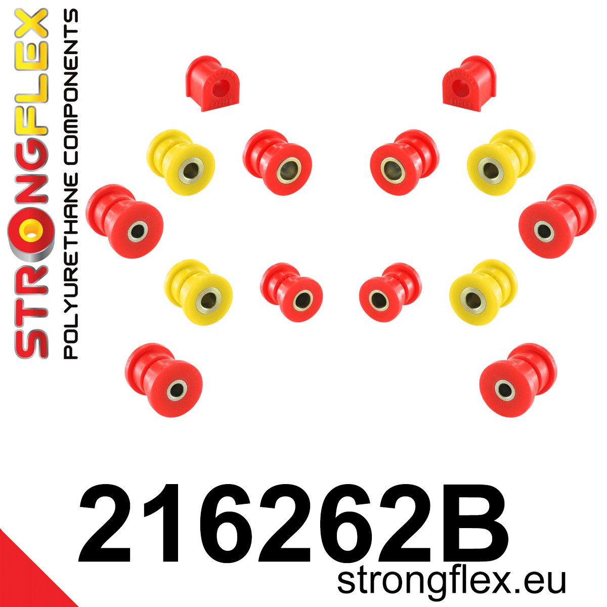 Kit bucse poliuretan Strongflex suspensie spate - Toyota Celica - 216262B