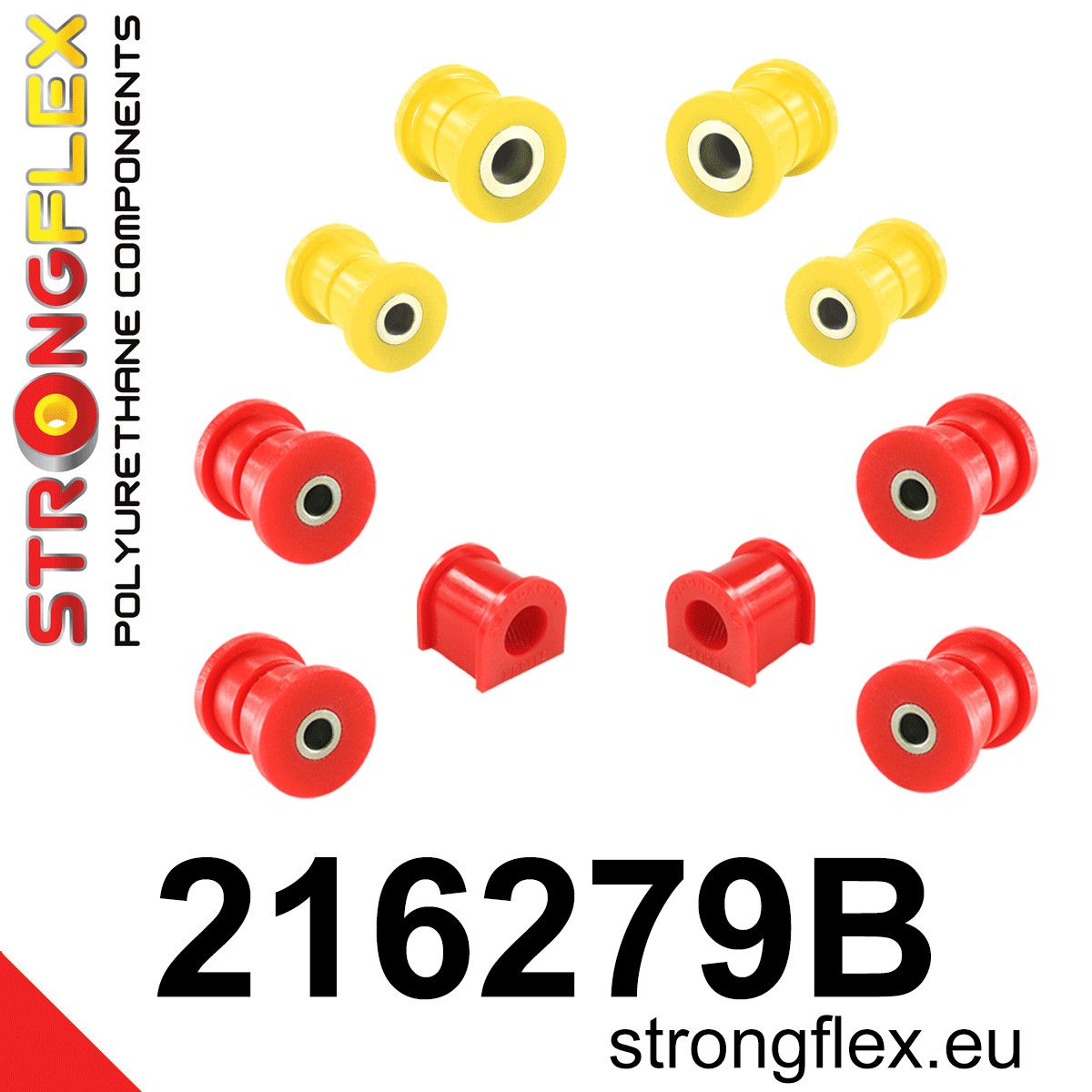 Kit bucse poliuretan Strongflex suspensie spate - Toyota Celica - 216279B