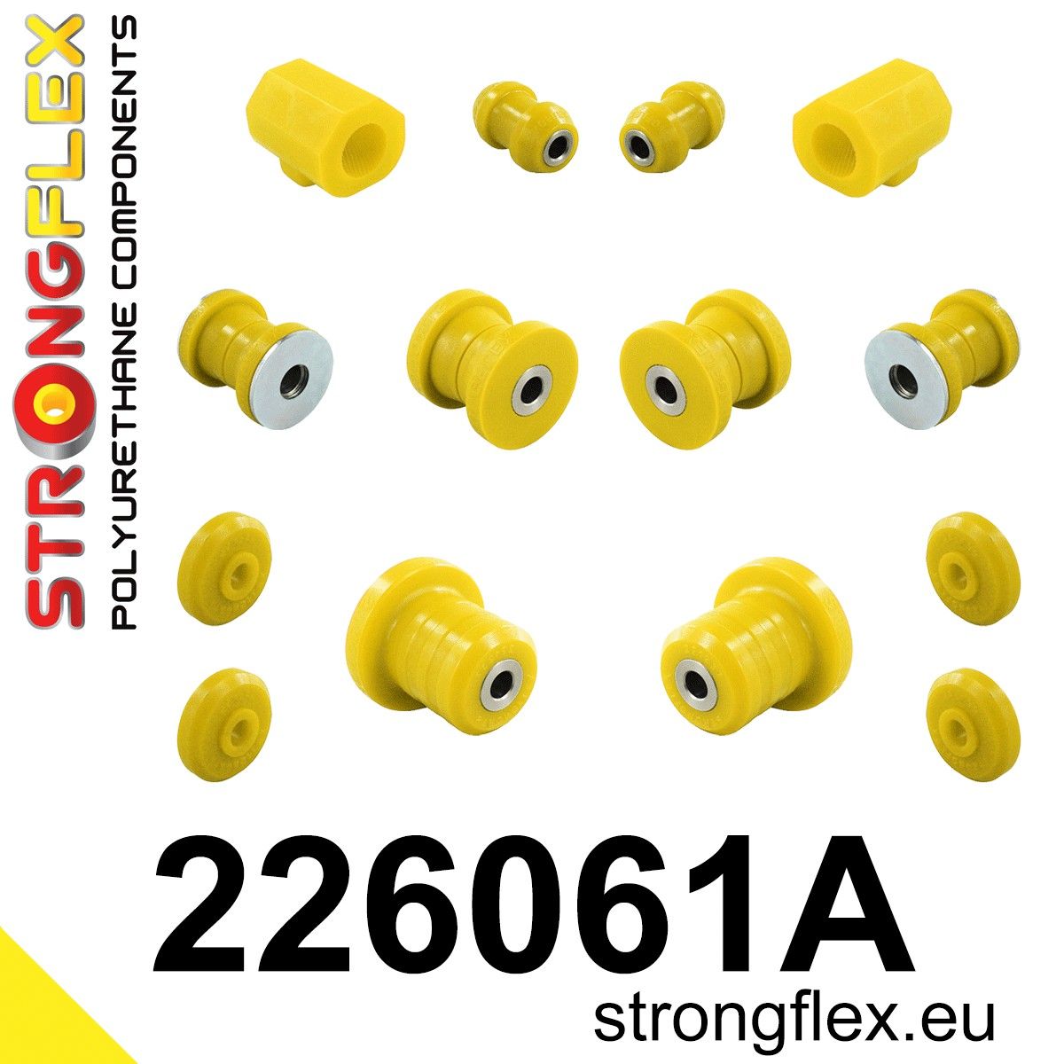 Kit complet bucse poliuretan Strongflex pentru suspensie SPORT - Volkswagen Polo - 226061A