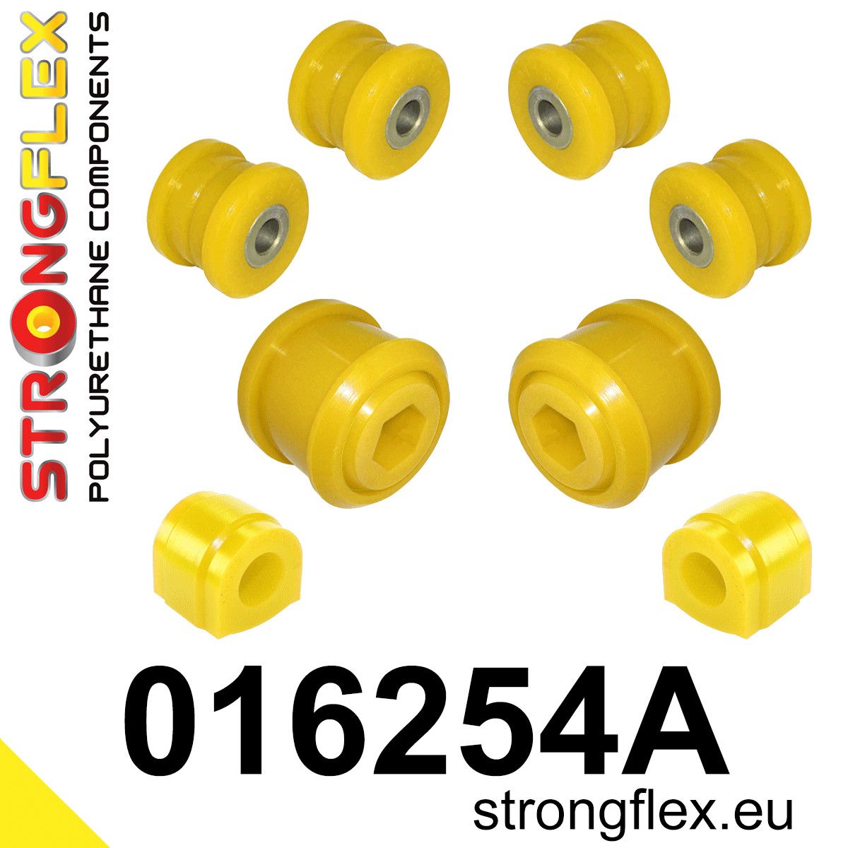 Kit bucse poliuretan Strongflex suspensie fata SPORT - Alfa Romeo 159, Brera, Spider - 016254A