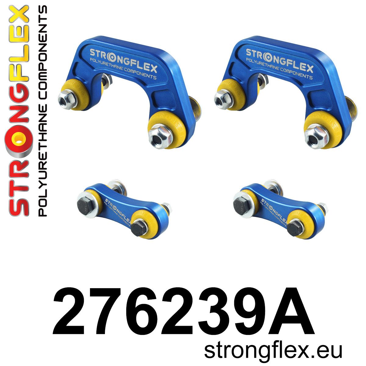 Piesa poliuretan Strongflex - Kit bielete antiruliu SPORT - Subaru Forester, Impreza, Legacy/Outback - 276239A