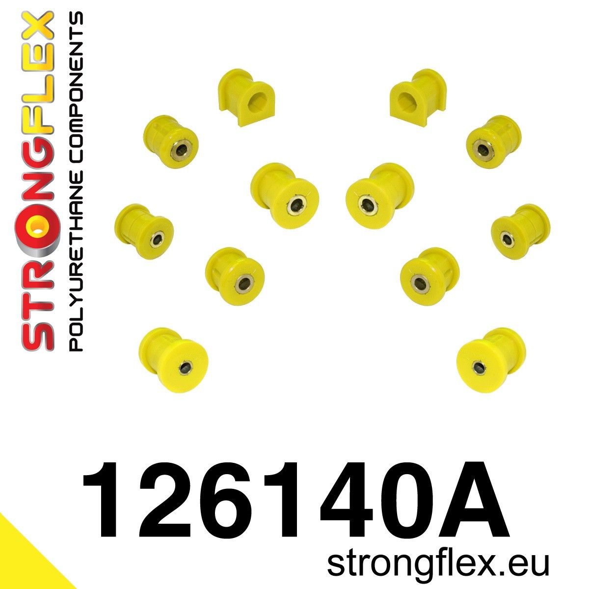 Kit bucse poliuretan Strongflex suspensie spate SPORT - Mitsubishi Lancer Evolution - 126140A