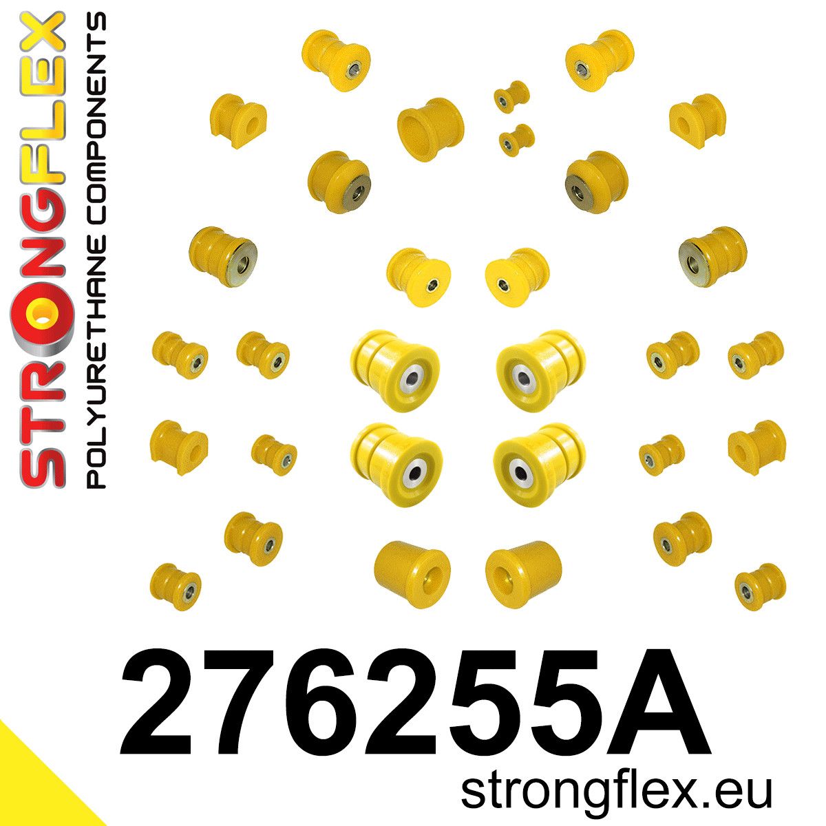 Kit complet bucse poliuretan Strongflex pentru suspensie SPORT - Subaru Forester - 276255A