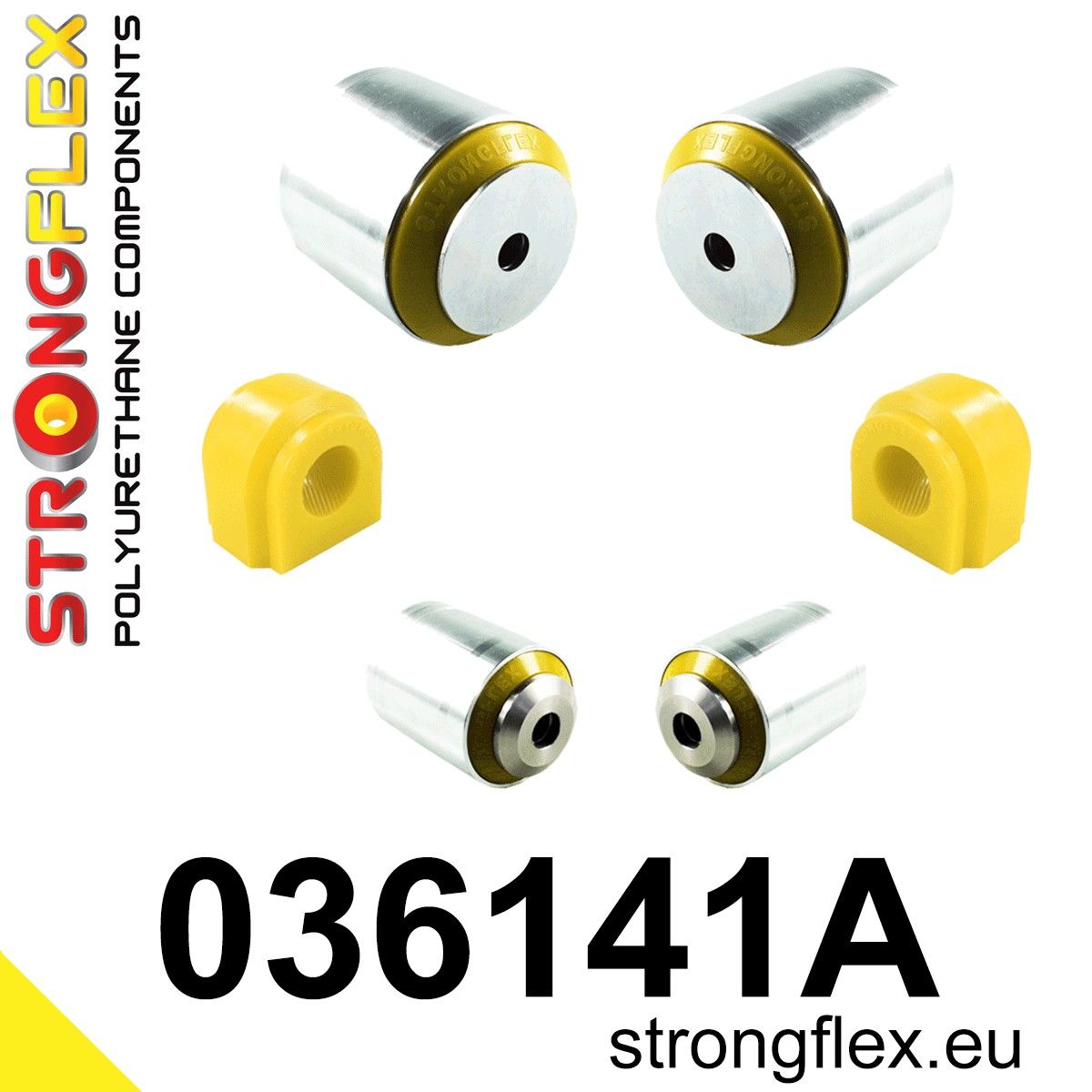 Kit bucse poliuretan Strongflex suspensie fata SPORT - BMW Seria 2, Seria 3, Seria 4 - 036141A