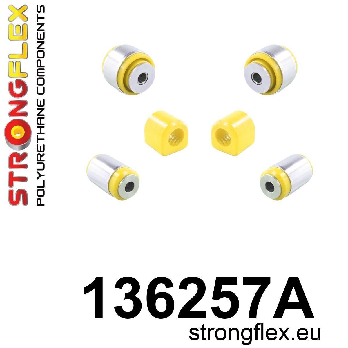 Kit bucse poliuretan Strongflex suspensie fata SPORT - Peugeot 208 - 136257A