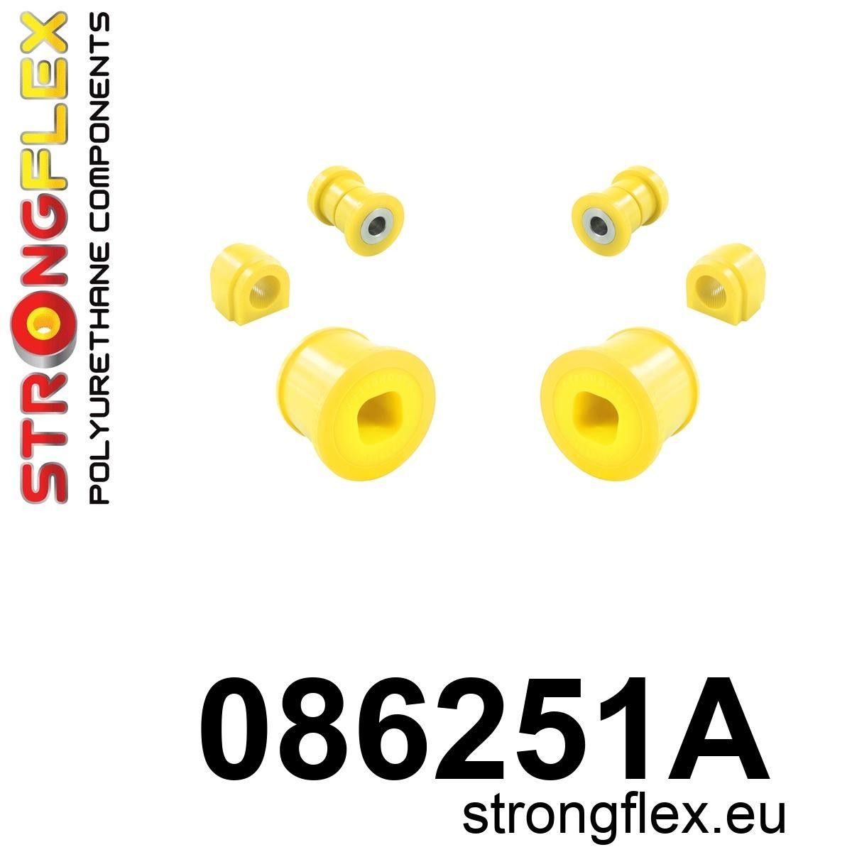 Kit bucse poliuretan Strongflex suspensie fata SPORT - Honda Civic - 086251A