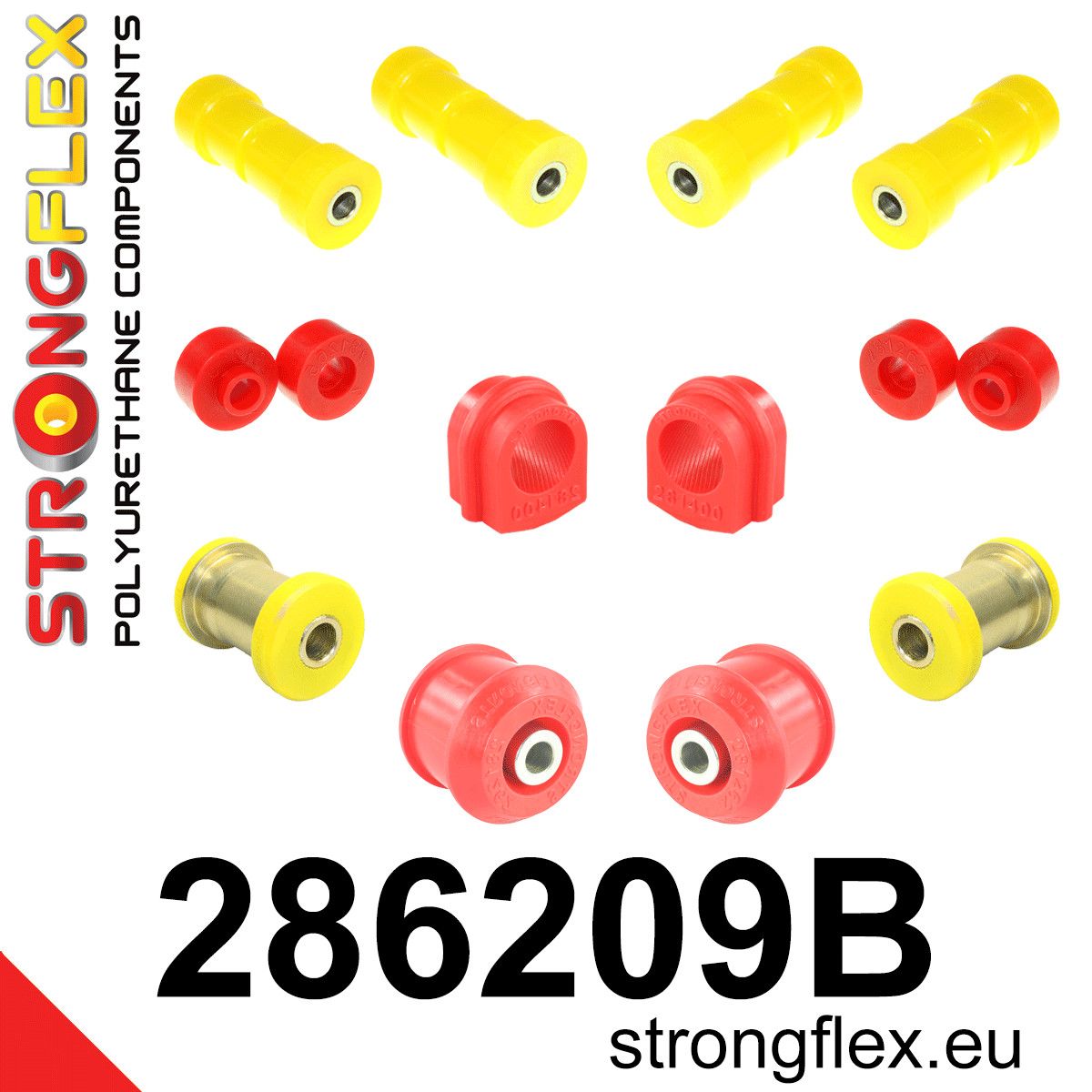 Kit bucse poliuretan Strongflex suspensie fata - Nissan Skyline - 286209B