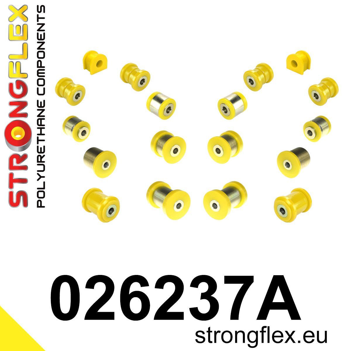 Kit bucse poliuretan Strongflex suspensie spate SPORT - Audi A4 / S4 / RS4 - 026237A