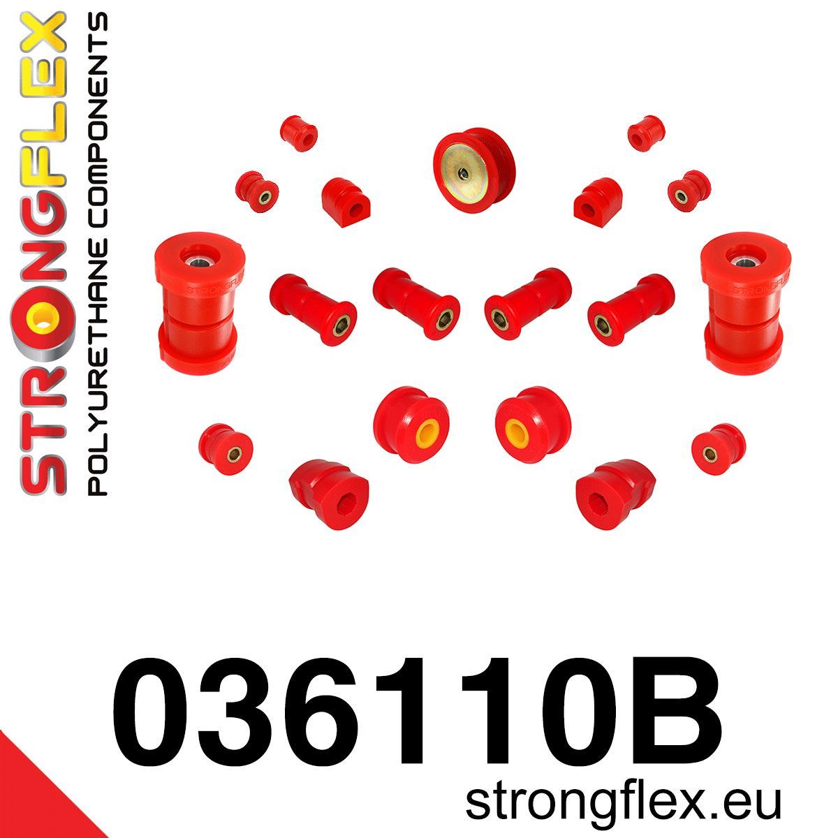 Kit complet bucse poliuretan Strongflex pentru suspensie - BMW Z3 - 036110B